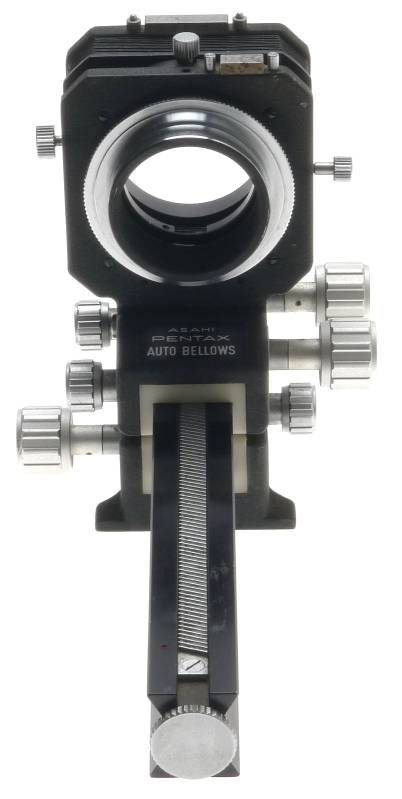 35mm SLR ASAHI PENTAX AUTO BELLOWS SET MINT BOX COMPLETE CLOSE FOCUS MACRO RAIL