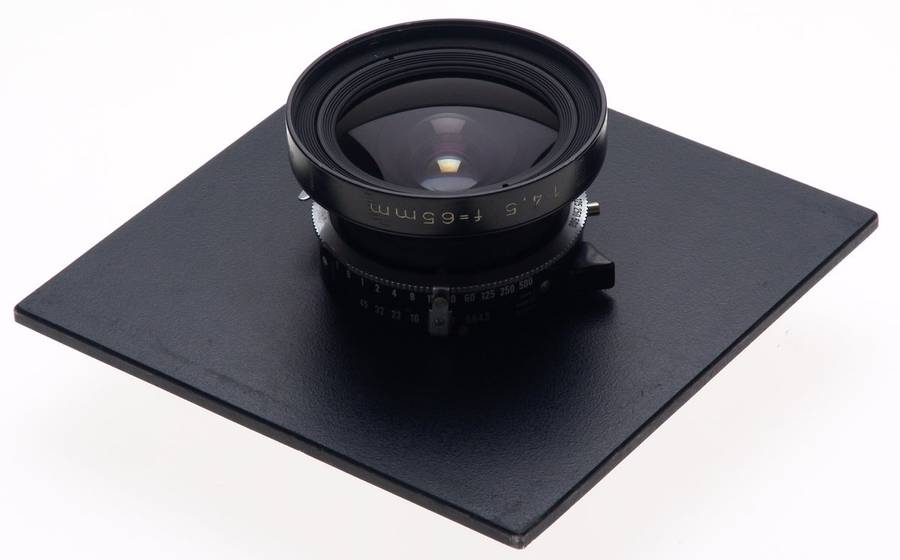 RODENSTOCK GRANDAGON 1:4.5 f=65mm SINAR HORSEMAN CAMERA LENS 4.5/65 LENS BOARD