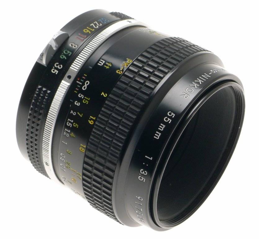 MICRO-NIKKOR 55mm f3.5 Ai SLR CAMERA LENS CAPS FILTER EXCELLENT 1:3.5/55mm CLEAN