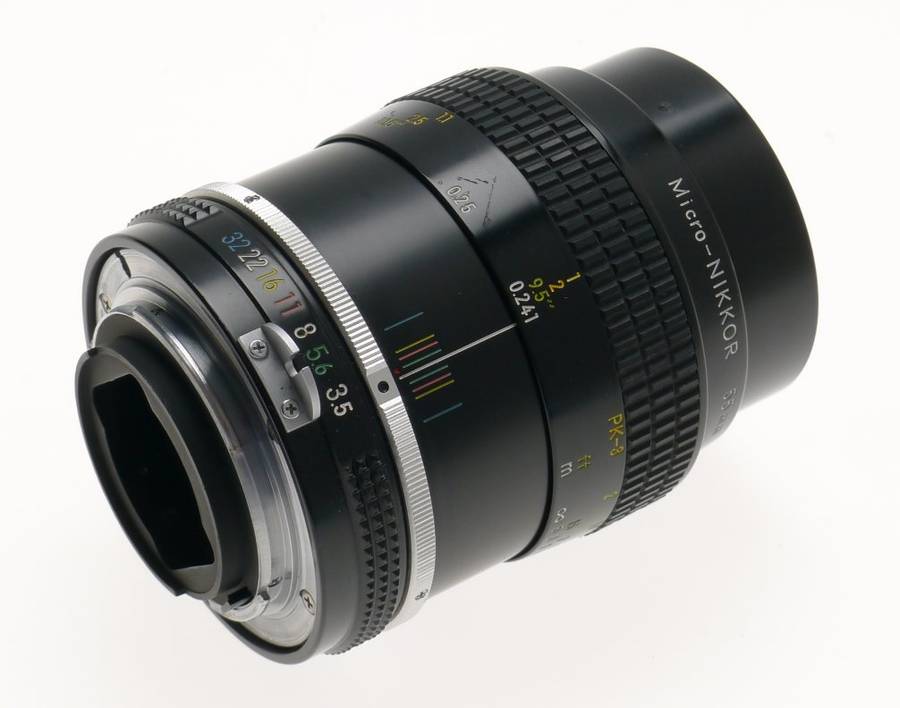 MICRO-NIKKOR 55mm f3.5 Ai SLR CAMERA LENS CAPS FILTER EXCELLENT 1:3.5/55mm CLEAN