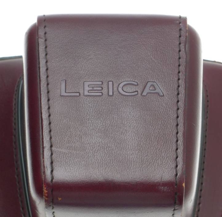LEICA LEATHER SLR CAMERA EVER READY HARD CASE EXCELLENT CONDITION BURGENDY COLOR
