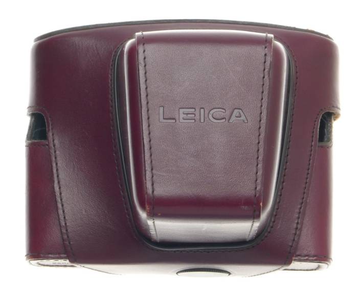 LEICA LEATHER SLR CAMERA EVER READY HARD CASE EXCELLENT CONDITION BURGENDY COLOR