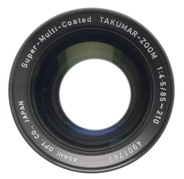 ASAHI PENTAX SUPER-MULTI-COATED TAKUMAR-ZOOM 1:4.5/85-210mm BOX CASE HOOD FILTER