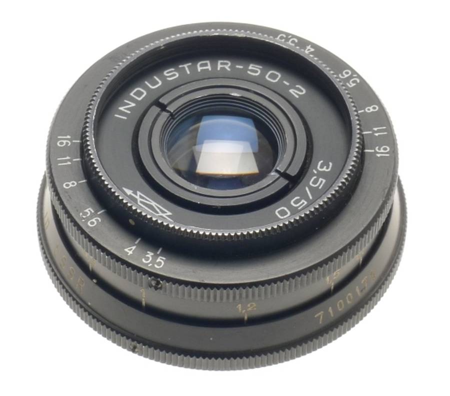 RUSSIAN M42 SCREW MOUNT RANGEFINDER CAMERA 1:3.5/50mm LENS INDUSTAR-50-2 f=50mm