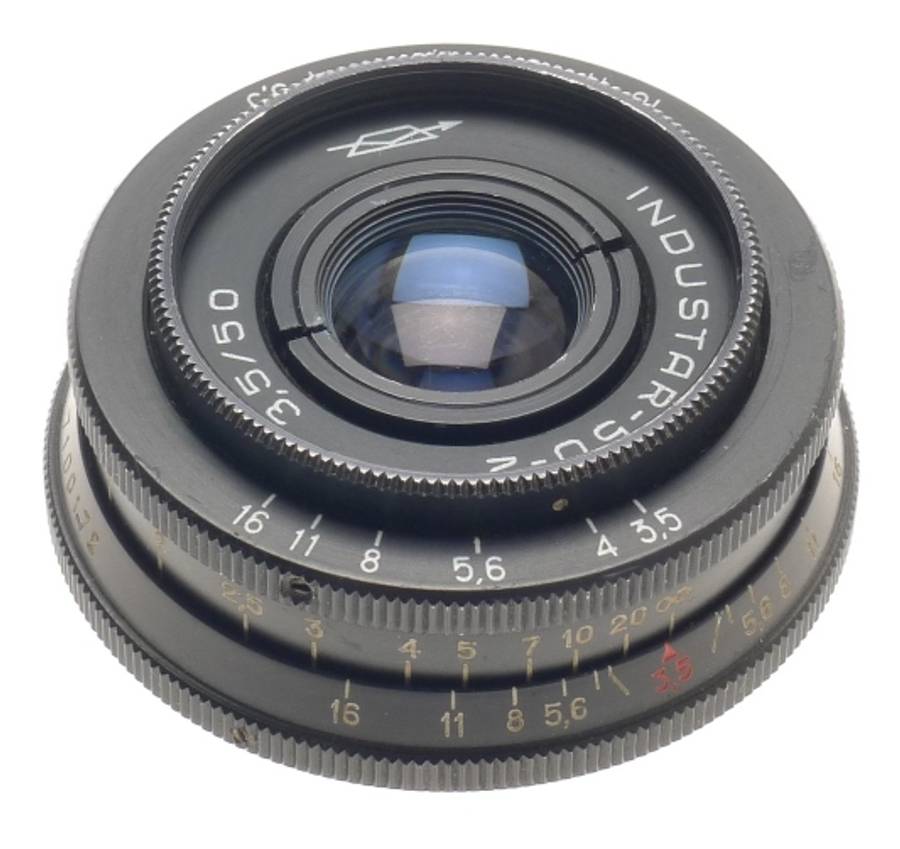RUSSIAN M42 SCREW MOUNT RANGEFINDER CAMERA 1:3.5/50mm LENS INDUSTAR-50-2 f=50mm