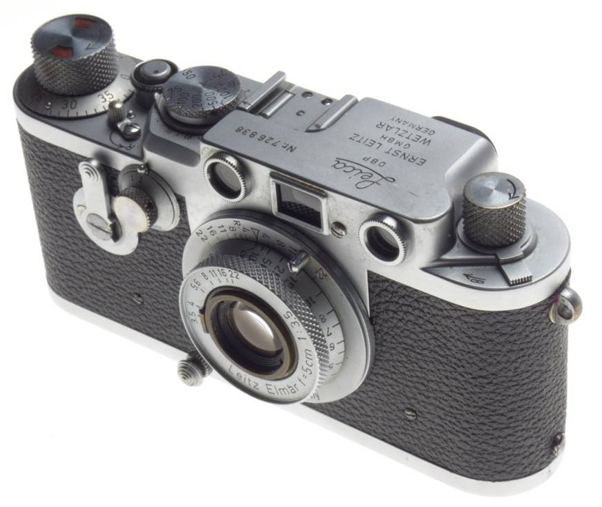 LEICA Just Serviced IIIF self timer red scale 35mm film camera Elmar 1:3.5/50mm