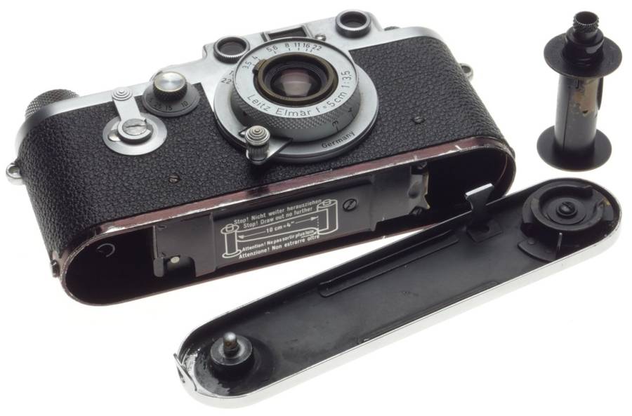 LEICA Just Serviced IIIF self timer red scale 35mm film camera Elmar 1:3.5/50mm