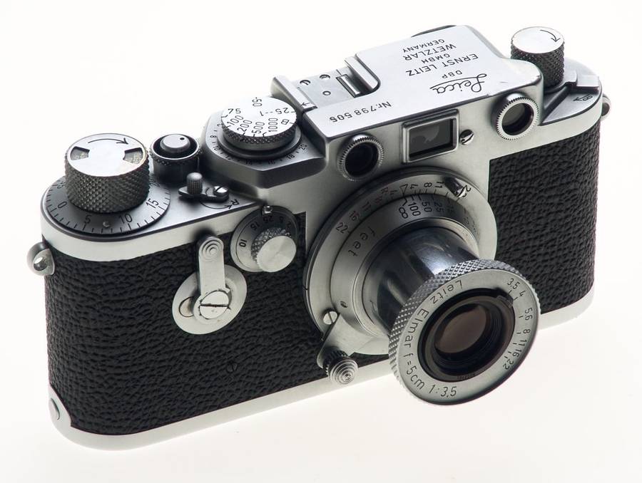 LEICA 3F RANGEFINDER MINT IIIF CAMERA CASE ELMAR 3.5/5cm COLLAPSIBLE LENS CLA