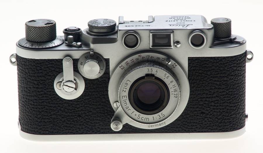 LEICA 3F RANGEFINDER MINT IIIF CAMERA CASE ELMAR 3.5/5cm COLLAPSIBLE LENS CLA