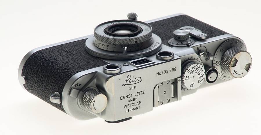 LEICA 3F RANGEFINDER MINT IIIF CAMERA CASE ELMAR 3.5/5cm COLLAPSIBLE LENS CLA