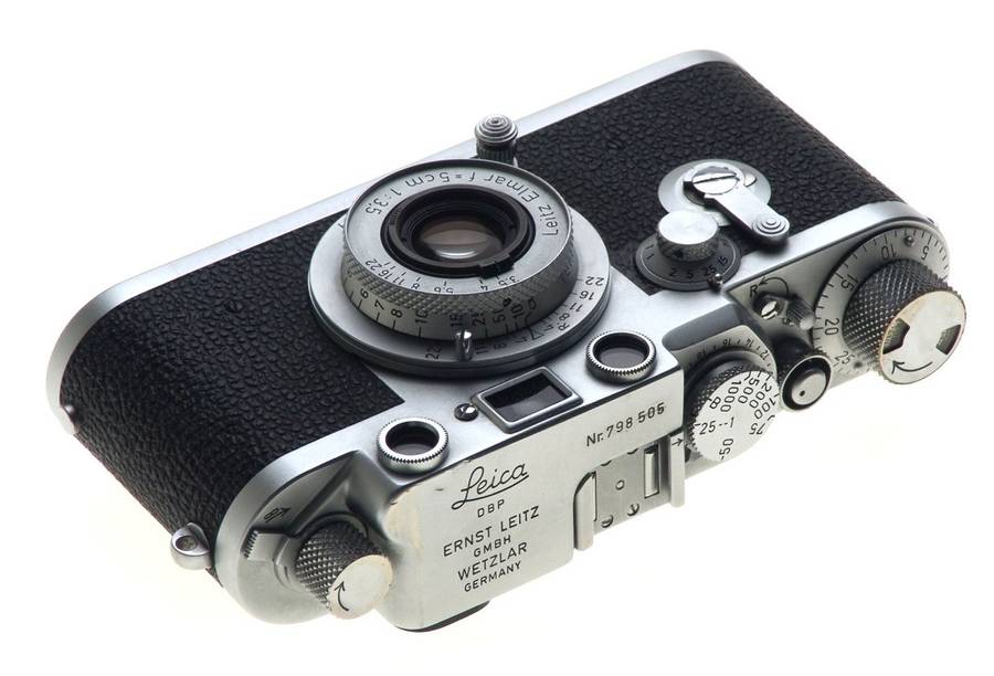LEICA 3F RANGEFINDER MINT IIIF CAMERA CASE ELMAR 3.5/5cm COLLAPSIBLE LENS CLA