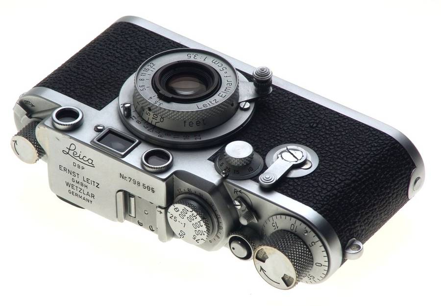 LEICA 3F RANGEFINDER MINT IIIF CAMERA CASE ELMAR 3.5/5cm COLLAPSIBLE LENS CLA