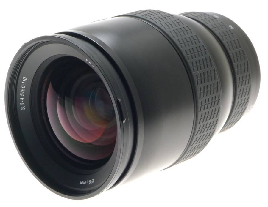 HASSELBLAD HC 1:3.5-4.5/50-110mm CAMERA ZOOM LENS RED FILTER HOOD CAPS CASE MINT