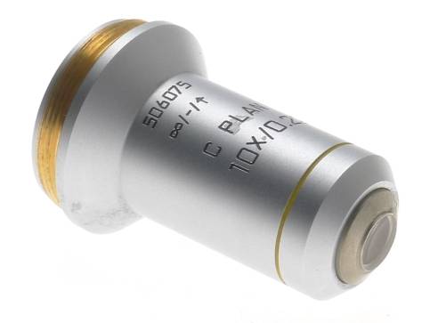 C PLAN 10x/0.22 EXCELLENT OBJECTIVE LENS 506075 LEICA DMLS LABORATORY MICROSCOPE