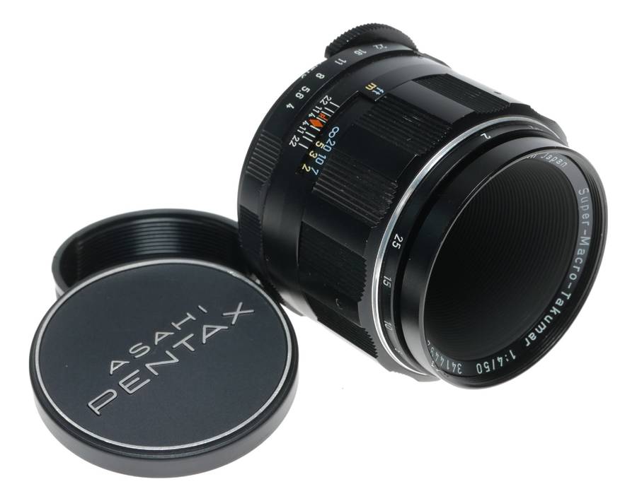 Super-Macro-Takumar 1:4/50 Pentax Asahi f/4 close focus vintage SLR lens