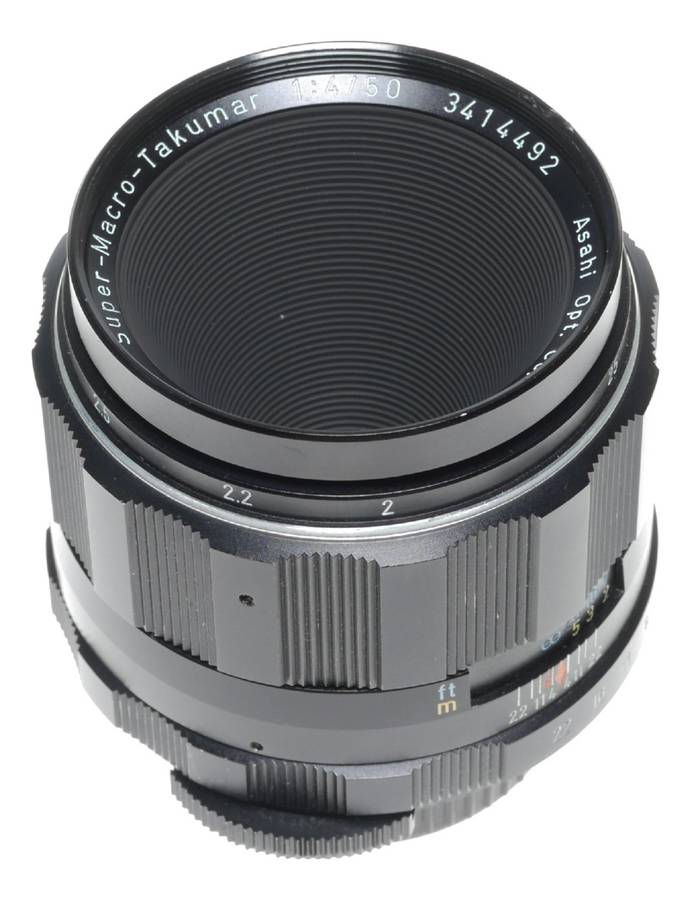 Super-Macro-Takumar 1:4/50 Pentax Asahi f/4 close focus vintage SLR lens