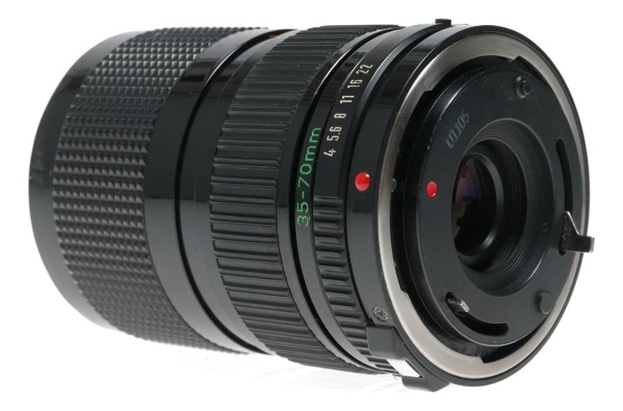 Canon Zoom Lens FD 35-70mm 1:4 classic film camera lens filter caps