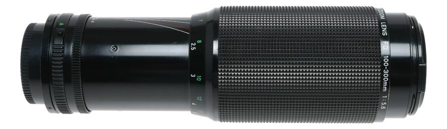Canon Zoom Lens FD 100-300mm 1:5.6 vintage film SLR camera lens
