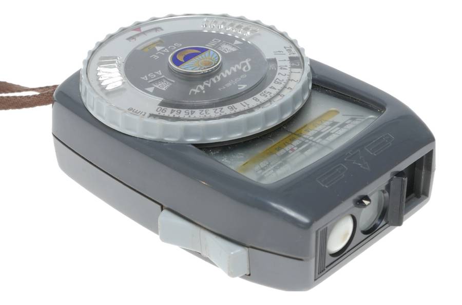 Gossen Lunasix Exposure meter set with leather case strap and manual