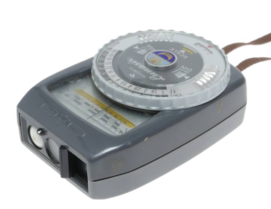 Gossen Lunasix Exposure meter set with leather case strap and manual