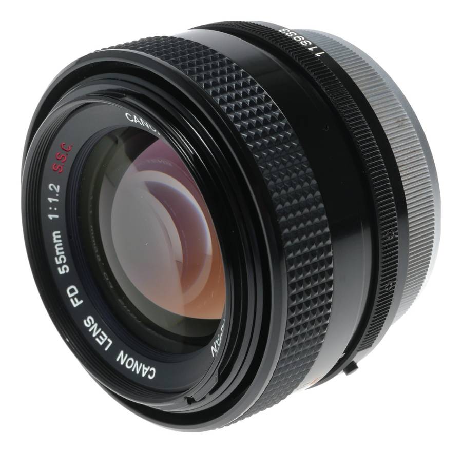 Canon Lens FD 55mm 1:1.2 S.S.C vintage 35mm SLR film camera lens 1.2/55