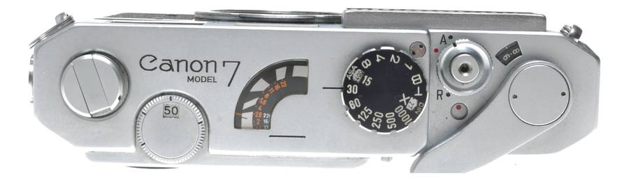 Canon Model 7 chrome vintage film camera 35mm rangefinder with case