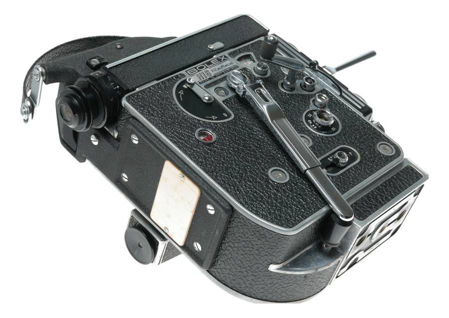 Bolex H16 Rex 5 film 16mm movie camera body 3 lens rotating turret