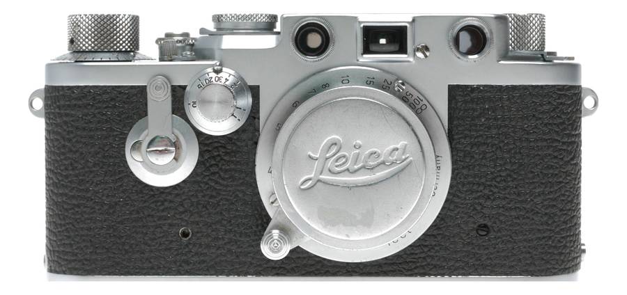 Leica IIIf RF 35mm film camera Leitz Elmar f=5cm 1:3,5 vintage self timer