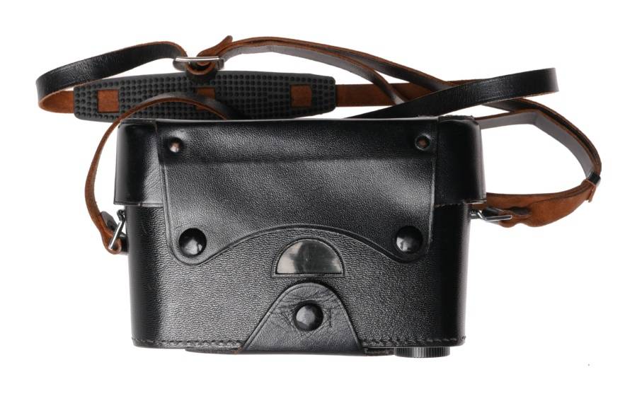 Leica M4 black camera leather everready case original neckstrap Leitz Wetzlar