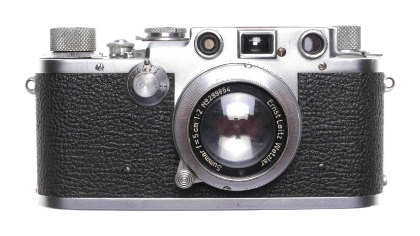 Leica IIIf film camera Beautiful clean Summar 1:2 f=5cm lens filter case 3f