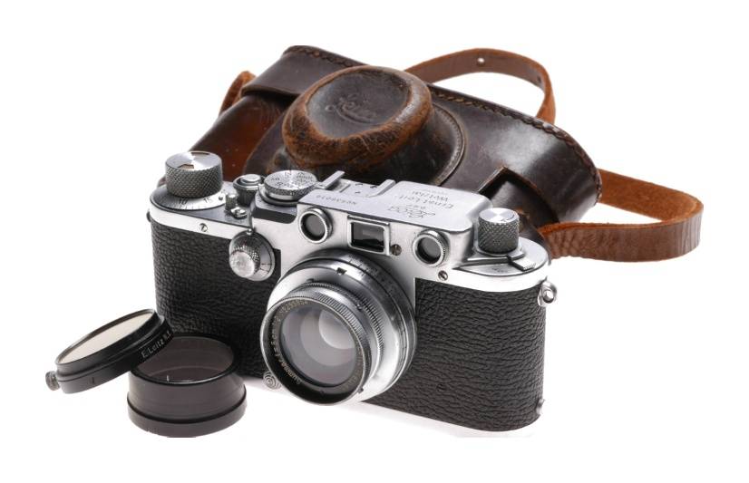 Leica IIIf film camera Beautiful clean Summar 1:2 f=5cm lens filter case 3f