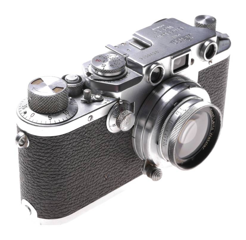Leica IIIf film camera Beautiful clean Summar 1:2 f=5cm lens filter case 3f