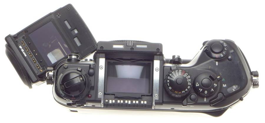 SLR F4 NIKON 35mm FILM CAMERA BODY DP 20 PRISM FINDER BATTRY GRIP NICE CONDITION