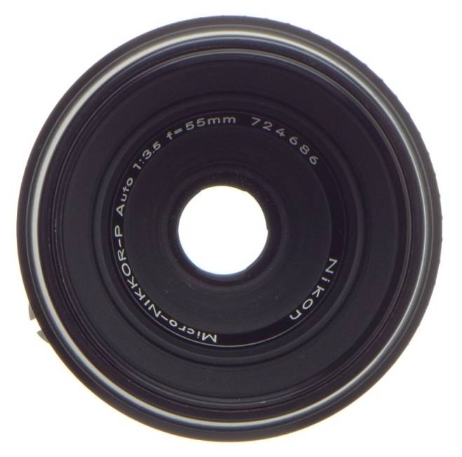 NIKON MICRO-NIKKOR-P AUTO 1:3.5 f=55mm SLR CAMERA LENS ADAPTER M2 FILTER 3.5/55