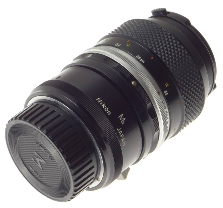 NIKON MICRO-NIKKOR-P AUTO 1:3.5 f=55mm SLR CAMERA LENS ADAPTER M2 FILTER 3.5/55