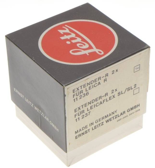 11236 FOR LEICA R 2x EXTENDER-R MINT BOXED CAPS PERFECT OPTICS COMPLETE PACKAGE