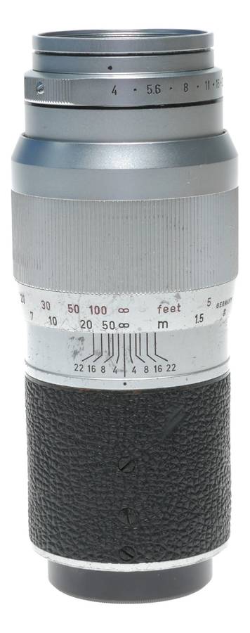 Leitz Wetzlar Elmar 1:4/135 mm Leica M mount rangefinder camera tele lens
