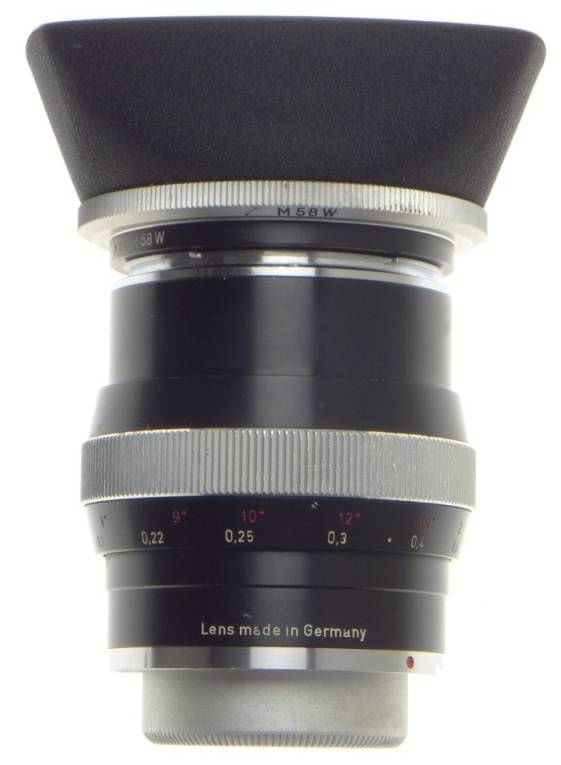 ZEISS CONTAREX BLACK 1:2.8/25 DISTAGON 1:2.8 f=25mm SLR VINTAGE CAMERA LENS HOOD
