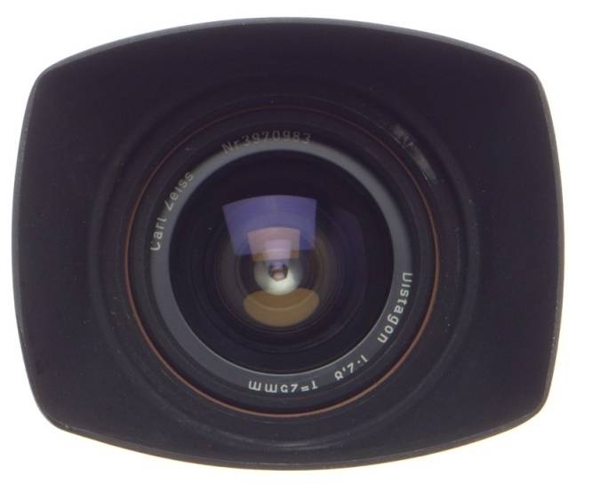 ZEISS CONTAREX BLACK 1:2.8/25 DISTAGON 1:2.8 f=25mm SLR VINTAGE CAMERA LENS HOOD