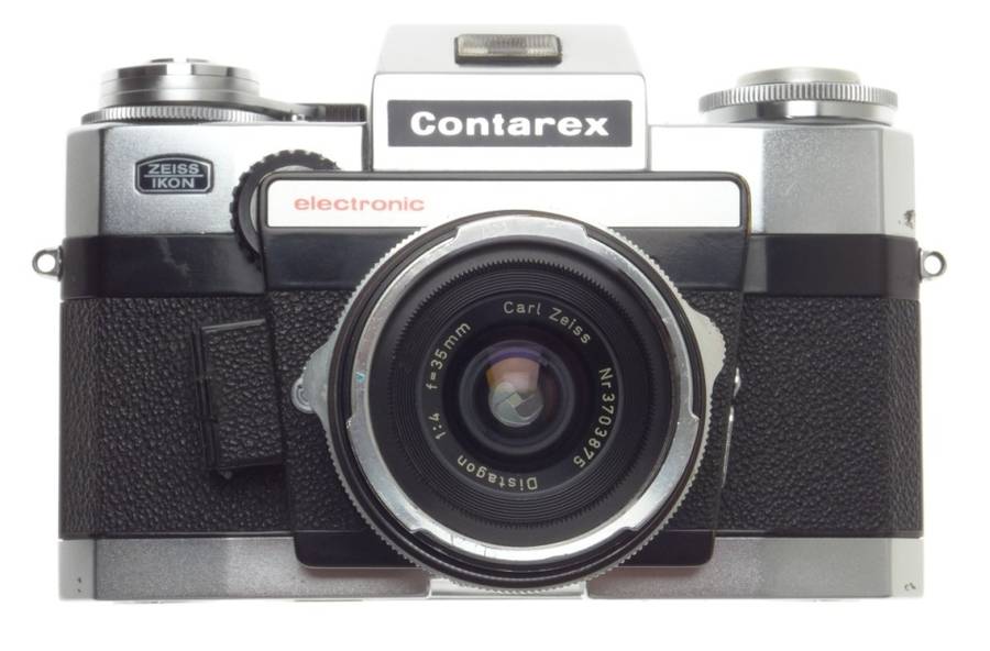 ZEISS IKON CONTAREX ELECTRONIC SLR VINTAGE FILM CAMERA DISTAGON 1:4 f=35mm LENS