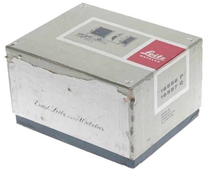 LEICA 16557 Q CAMERA LENS MACRO CLOSE FOCUS BELLOW GREY HAMMERTONE 16556 P LEITZ