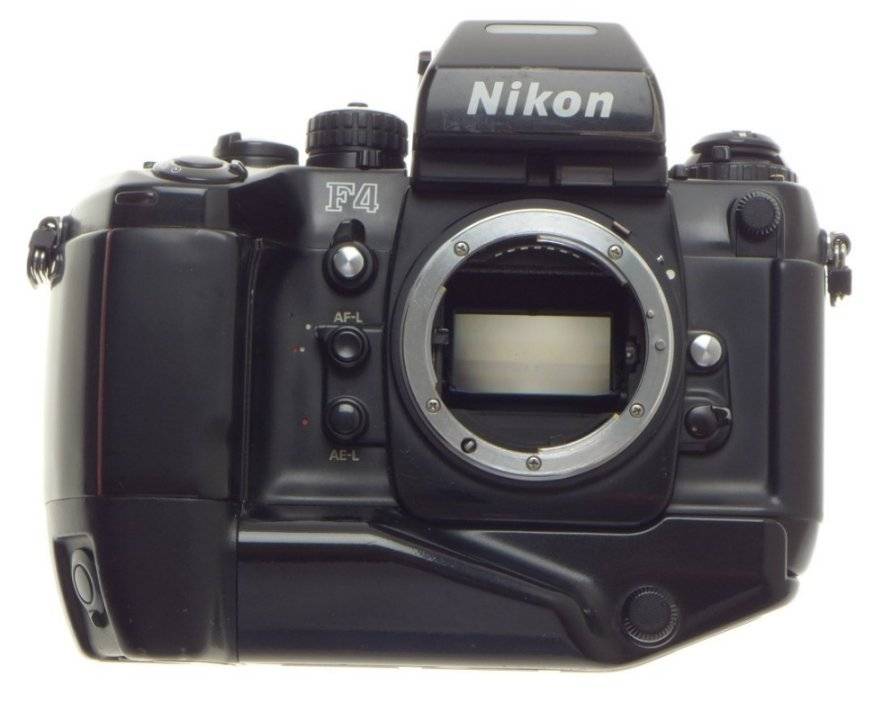 SLR F4 NIKON 35mm FILM CAMERA BODY DP 20 PRISM FINDER BATTRY GRIP NICE CONDITION
