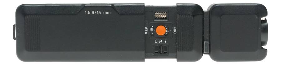Minox EC spy sub-miniature camera with flash accessory Plus-X Pan expired film