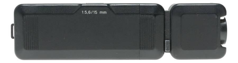 Minox EC spy sub-miniature camera with flash accessory Plus-X Pan expired film