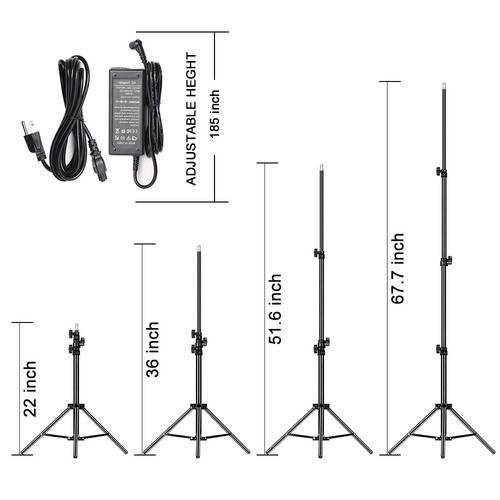 GVM 800D-RGB LED Studio 2-Video Light Kit