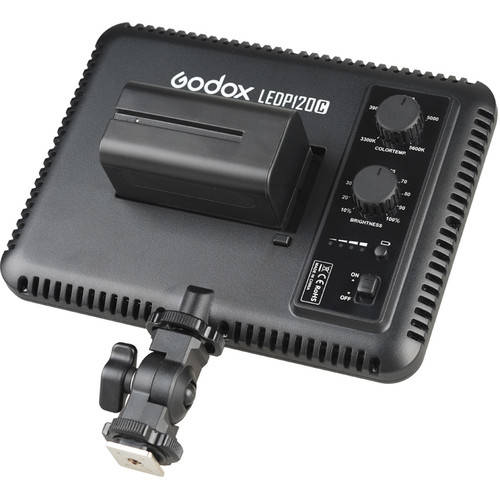Godox LEDP120C LED Light Panel plus an NP-F550 Battery and Charger