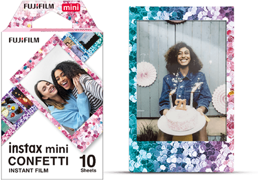 Fujifilm INSTAX MINI Instant Film-Confetti (10 Exposures)