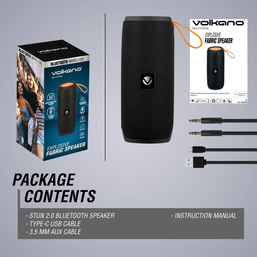 Volkano Stun Series 2.0 Bluetooth Speaker