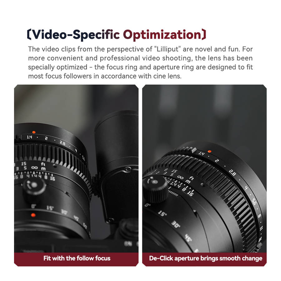 TTArtisan Tilt 50mm F1.4 Manual Focus Lens for Sony E Mount
