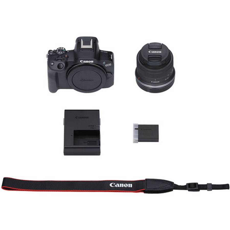 Canon EOS R50 + 18-45mm + 55-210mm Lens Kit (Black)